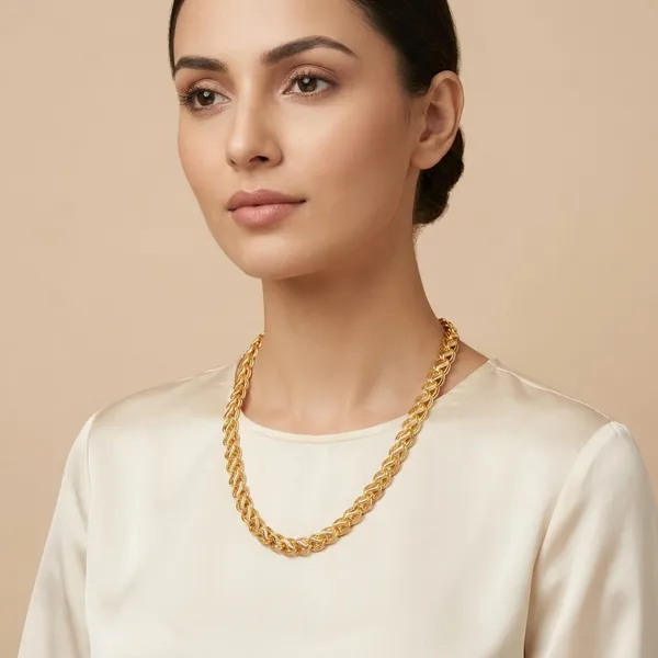 Elegant_Gold_Toned_Rope_Chain_Necklace