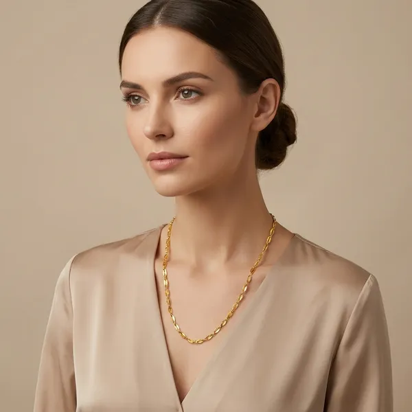 Gold_Toned_Twisted_Chain_Necklace