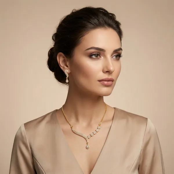 Elegant_Golden_Leaf_Necklace_And_Earring_Set_With_Crystal_Embellishments