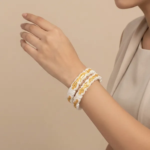 Exclusive_Mayur_And_Butterfy_Pat_Chila_Kaj_Conch_Shakha_24_Kt_Gold_Plated