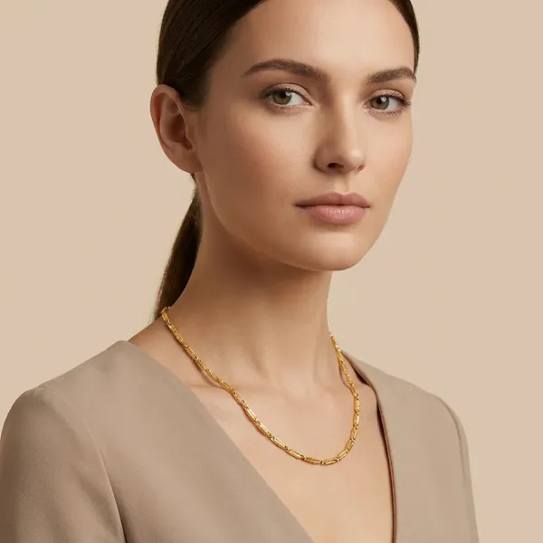 Gold_Toned_Twisted_Chain_Necklace