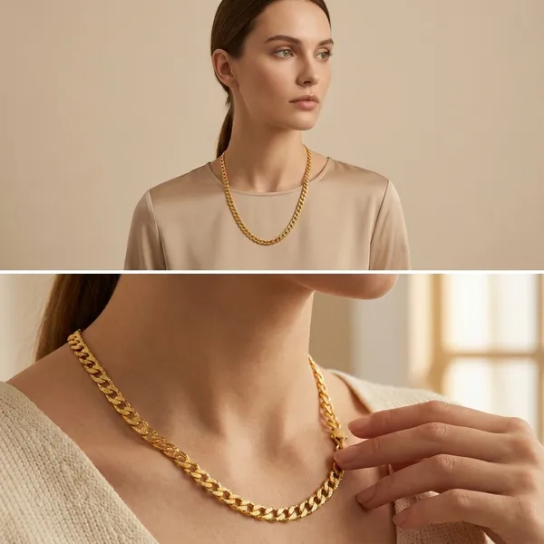 Gold_Toned_Curb_Chain_Necklace