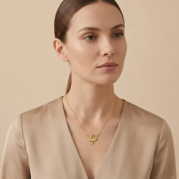 Elegant_Gold_Toned_Swan_Pendant_Necklace