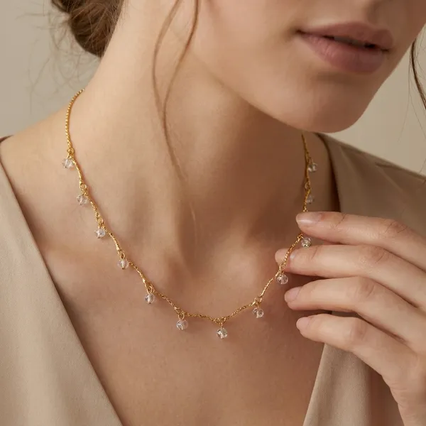 Gold_Plated_Necklace_With_Crystal_Bead_Drops
