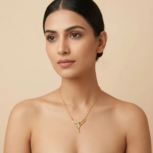 Golden_Leaf_Design_Chain_Necklace
