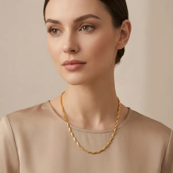 Gold_Toned_Twisted_Chain_Necklace