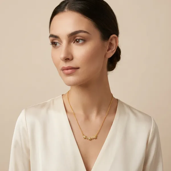 Elegant_Three_Flower_Gold_Chain_Necklace