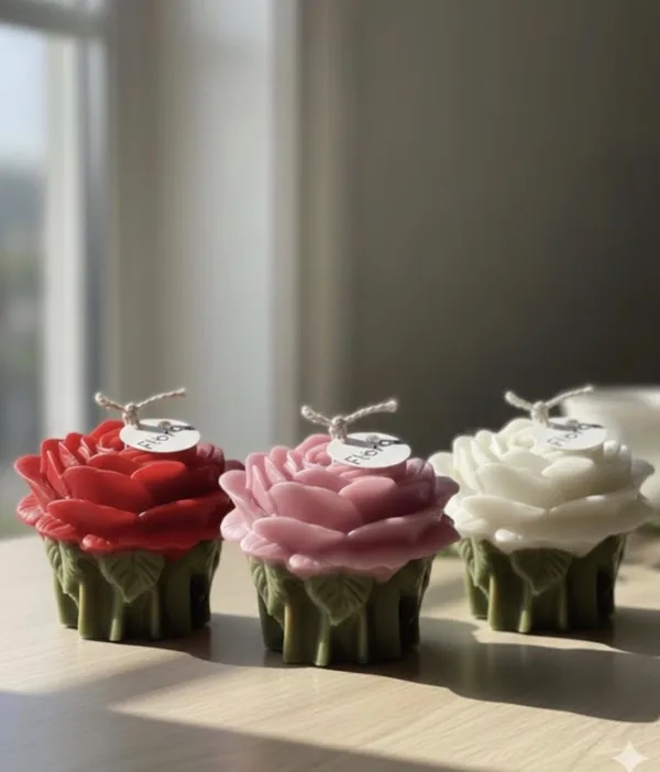 Rose_Bouquet_Candle_Handcrafted_Floral_Decorative_Candle_With_Floral_Blossom_Fragrance_Red_Green_+_White_Green_+_Pink_Green