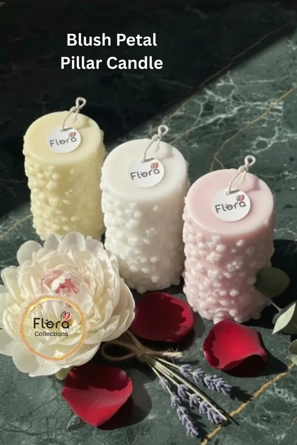 Blush_Petal_Pillar_Candle_Handcrafted_Floral_Texture_Candle_With_Rescue_Rise_Fragrance_Purple