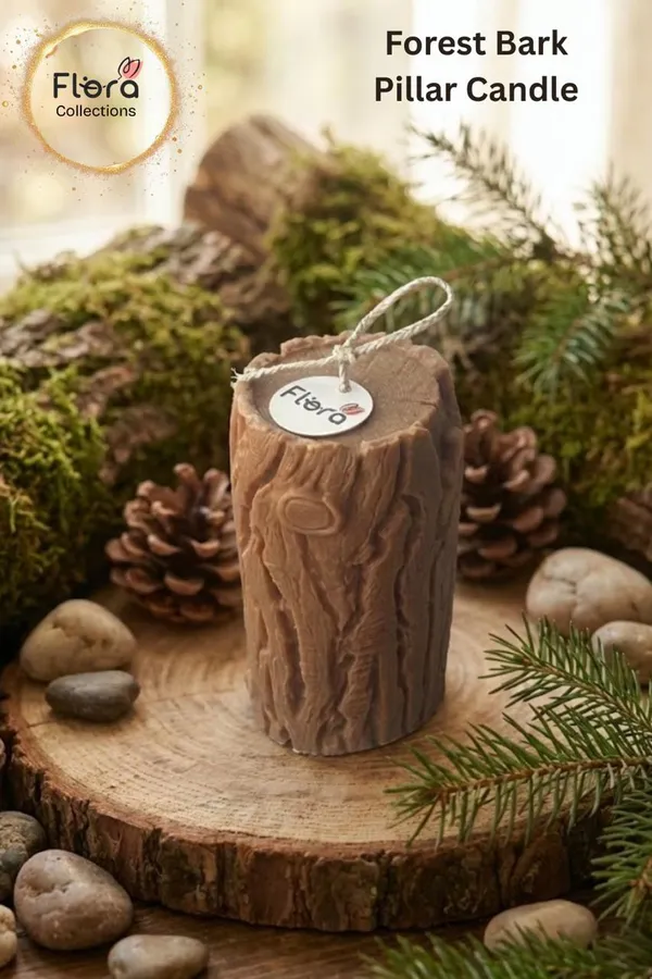 Forest_Bark_Pillar_Candle_Nature_Inspired_Tree_Bark_Candle_With_Forest_Delight_Fragrance_Green