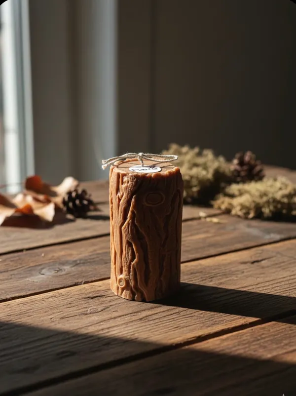 Forest_Bark_Pillar_Candle_Nature_Inspired_Tree_Bark_Candle_With_Forest_Delight_Fragrance_Brown_Green