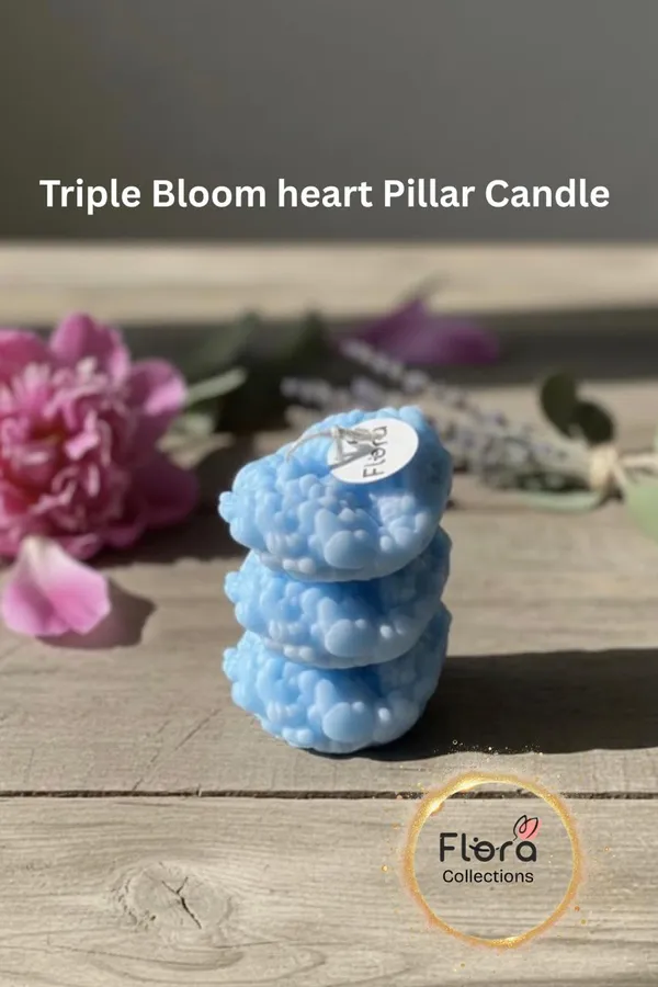 Triple_Bloom_Heart_Candle_Handcrafted_Floral_Heart_Candle_With_Tropical_Flow_Fragrance_Purple