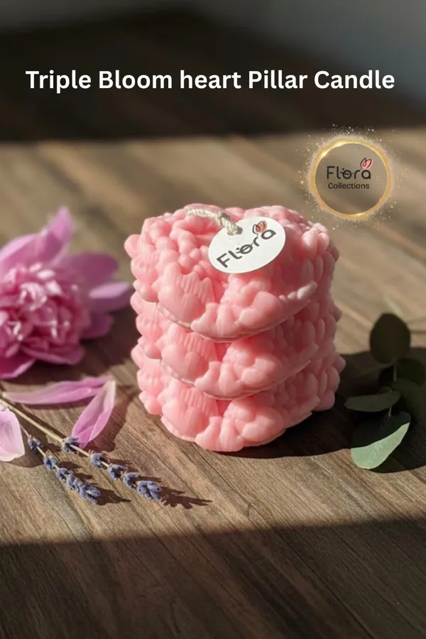 Triple_Bloom_Heart_Candle_Handcrafted_Floral_Heart_Candle_With_Tropical_Flow_Fragrance_Purple