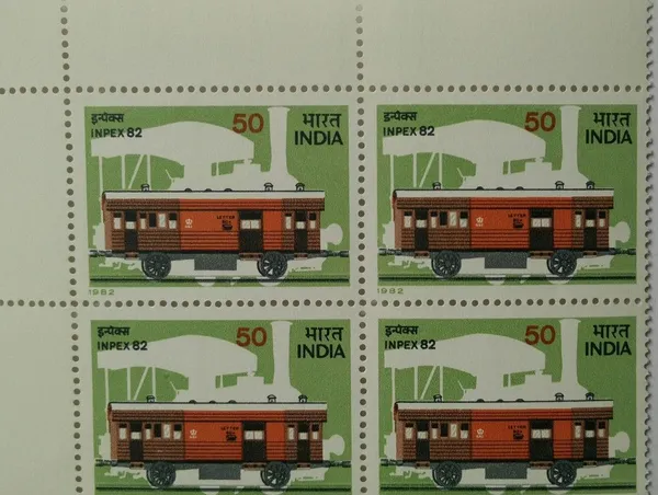 India_-_1982_-_INPEX-82,_National_Stamp_Exhibition,_new_Delhi_(Block_of_4_stamp)_-_MNH_(Face_value:_50_paise_per_stamp)_-_Pack_of_2