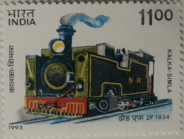 India_-_1993_-_Mountain_Locomotive_-Kalka-Simla-_MNH_Stamp