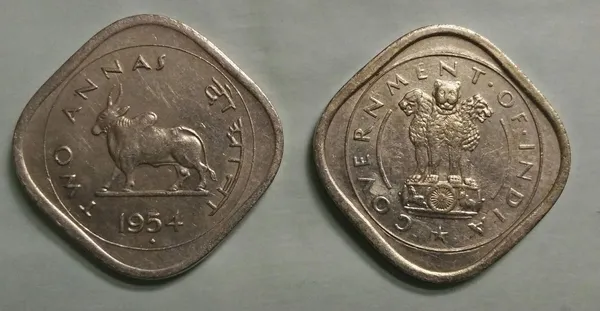 India_-_1954_-_TWO_ANNA_-_1_No_-_UNC_BULL_COIN