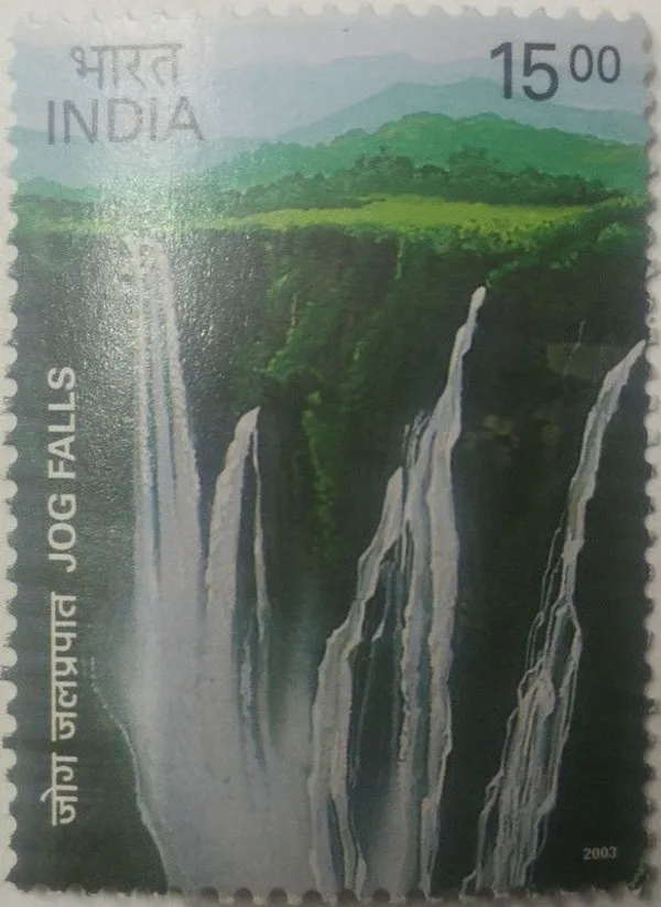 India_-_2003_-_Jog_Falls,_Thematic_Waterfalls_of_India,_-_MNH_Stamp_-_Pack_of_2