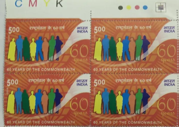 India_-_2009_-_60_Years_of_The_commonwealth_Block_of_4_TL_Stamp_-_MNH