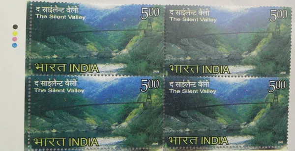 India_-_2009_-_The_Silent_Valley_(Block_of_4_TL_Stamp)_-_MNH