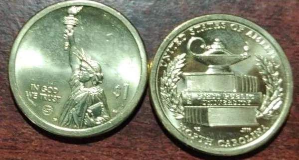United_States_-_1_Dollar_North_Carolina_2021_UNC