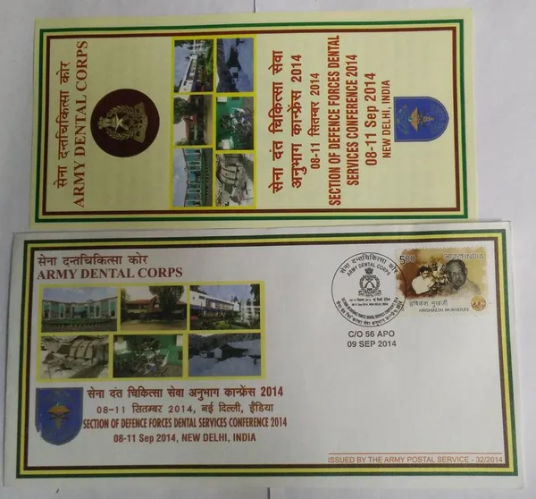INDIA_-_ARMY_POSTAL_COVERS(APO's)_-_09-09-2014_-_Section_Of_Defence_Forces_Dental_Services_Conference_-_Pack_of_3