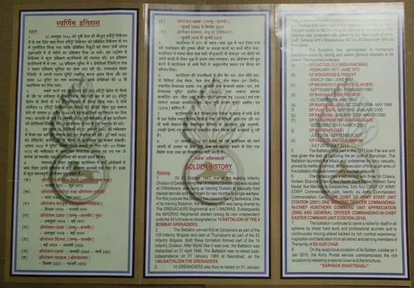 INDIA_-_ARMY_POSTAL_COVERS(APO's)_-_22-01-2015_-_14_Grenadiers_-_Pack_of_3