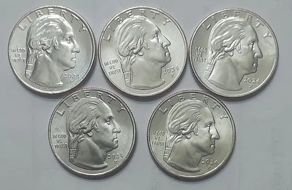 United_States_-_American_Women_Quarter_Dollar_Set_OF_5_Coins_P_MINT_-_2024