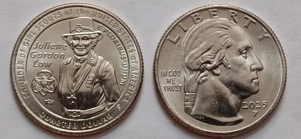 United_States_-_American_Women_Quarter_Dollar_Coin_-E_PLURIBUS_UNUM-JULIETTE_GORDON_LOW_(Founder_of_Girls_Scouts_of_the_U.S.A)_2025_P_MINT_UNC