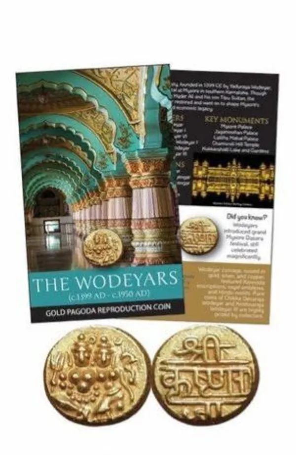 The_Wodeyars_Dynasty_Gold_Pagoda_Reproduction_Coin_With_Folder_-_ATM_Card_-_Pack_of_2