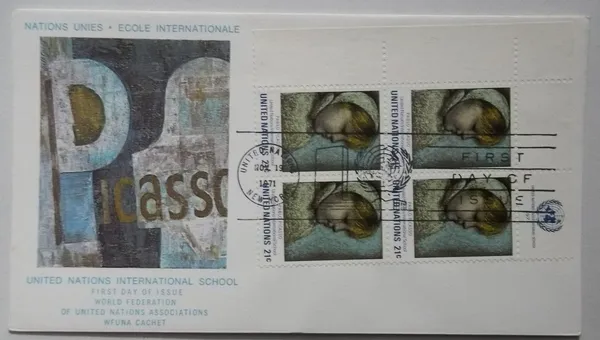 United_Nations_-_Foreign_FDC_-_19-11-1971_-_United_Nations_International_School_blk_4_stamp_(1)