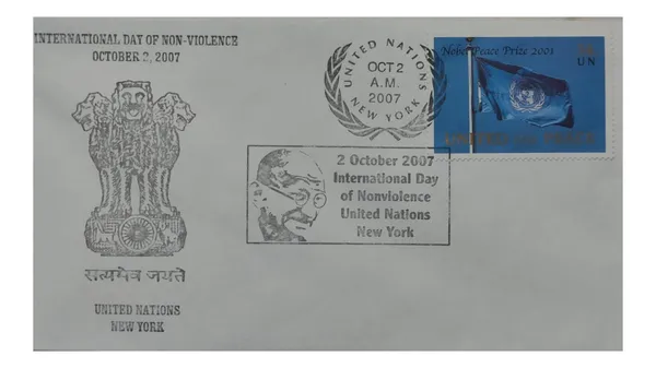 United_Nations_2007_-_International_Day_of_Non-Violence_-_New_York_Commemorative_Cover