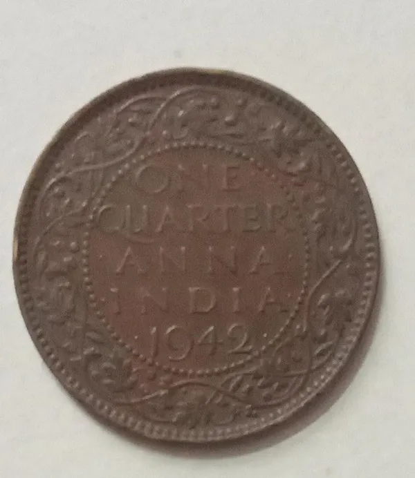 British_India_Coin_George_VI-1_Quarter_Anna_19402Used_Copper_-_Pack_of_3