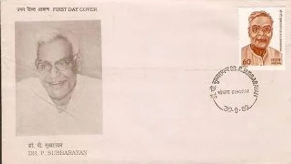 INDIA_-_FDC_-_1989_-_30_Sep_1989_Birth_Centenary_Of_Dr_P_Subbarayan_(Politician,_Founder-President_Of_Board_Of_Cricket_Control_Of_Indian)_-_Pack_of_3