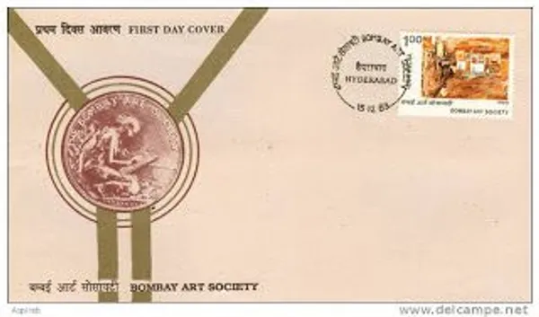 INDIA_-_FDC_-_1989_-_15_Dec_1989_Centenary_of_Bombay_Art_Society_(1988)_-_Pack_of_3
