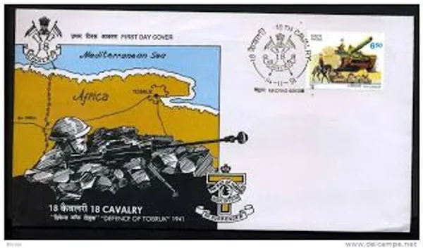 INDIA_-_FDC_-_1991_-_14_Nov_1991_150th_Anniversary_of_The_18th_Cavalry_Regiments_-_Pack_of_2