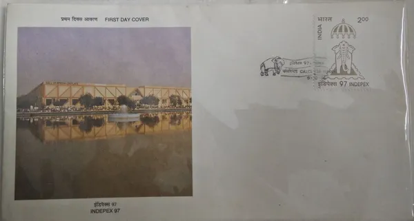 INDIA_-_FDC_-_1996_-_05_Oct_1996_Indepex1997_International_Stamp_Exhibition,_New_Delhi_(1St_Issue)_-_Pack_of_3