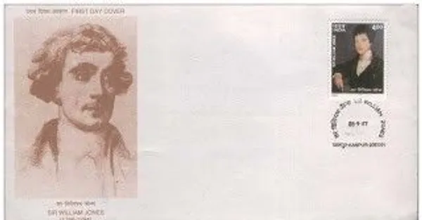 INDIA_-_FDC_-_1997_-_28_Sep_1997_250th_Birth_Anniversary_(1996)_Of_Sir_William_Jones_(sanskrit_Scholar_Indologist)_-_Pack_of_2