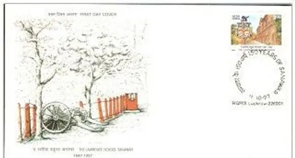 INDIA_-_FDC_-_1997_-_04_Oct_1997_150th_Anniversary_Of_The_Lawrence_School,_Sanawar