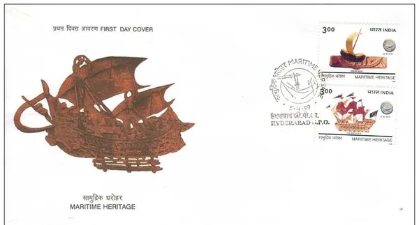 INDIA_-_FDC_-_1999_-_05_Apr_1999_Maritime_Heritage