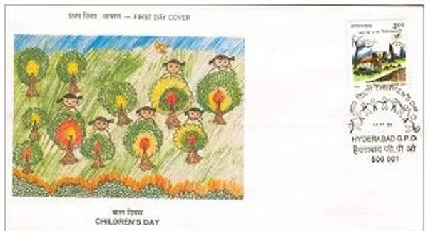 INDIA_-_FDC_-_1999_-_14_Nov_1999_National_Childrens_Day_-_Pack_of_2