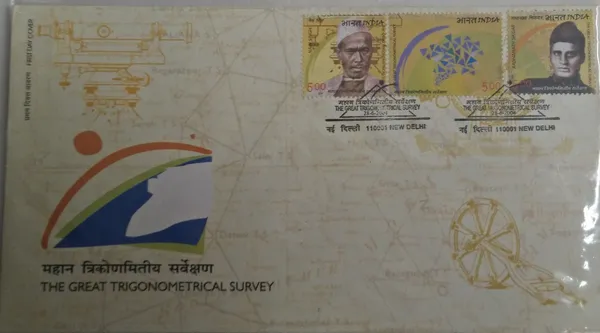 INDIA_-_FDC_-_2004_-_28_June_2004_The_Great_Trigonometrical_Survey