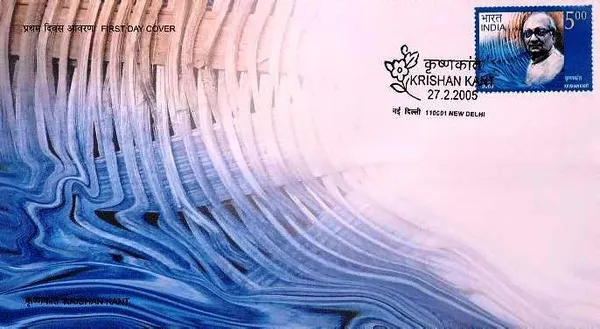 INDIA_-_FDC_-_2005_-_27_Feb_2005_Shri_Krishan_Kant_(freedom_Fighter_Former_Vice_President_Of_India)_-_Pack_of_3
