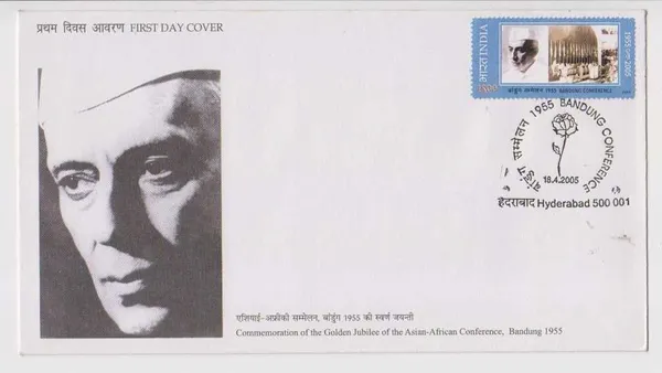 INDIA_-_FDC_-_2005_-_18_Apr_2005_50th_Anniversary_Of_Bandung_Conference_(First_Meeting_Of_The_Newly_Independent_States_Of_Africa_And_Asia_1955_At_Bandung,_Indonesia)_-_Pack_of_3