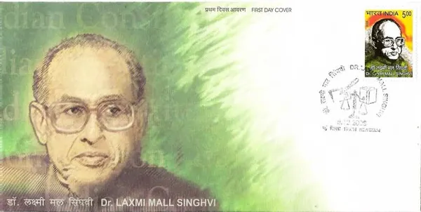 INDIA_-_FDC_-_2008_-_08_Dec_2008_Dr_Laxmi_Mall_Singhvi_(Jurist_And_Constitutional_Expert)_-_Pack_of_3