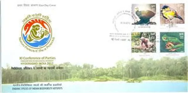 INDIA_-_FDC_-_2012_-_16_Oct_2012_Endemic_Species_Of_Indian_Bio-Diversity_Hot_Spots_-_Pack_of_2