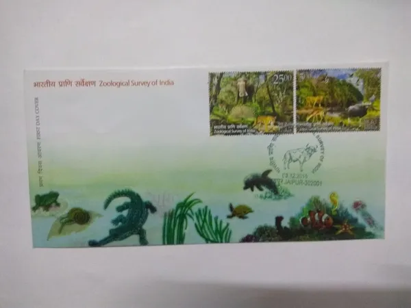 INDIA_-_FDC_-_2015_-_03_Dec_2015_Centenary_Of_Zoological_Survey_Of_India_-_Pack_of_3