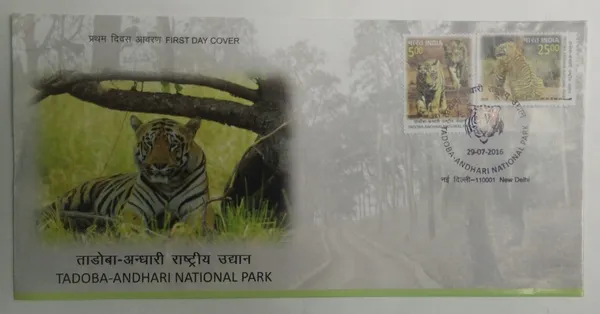 INDIA_-_FDC_-_2016_-_29_July_2016_Tadoba_Andhari_National_Park_-_Pack_of_3