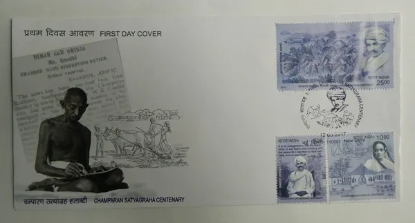 INDIA_-_FDC_-_2017_-_13_May_2017_Champaran_Satyagraha_Centenary_-_Pack_of_2