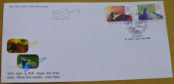INDIA_-_FDC_-_30-12-2017_-_papua_New_Guinea_-joint_Issue_-_Pack_of_3