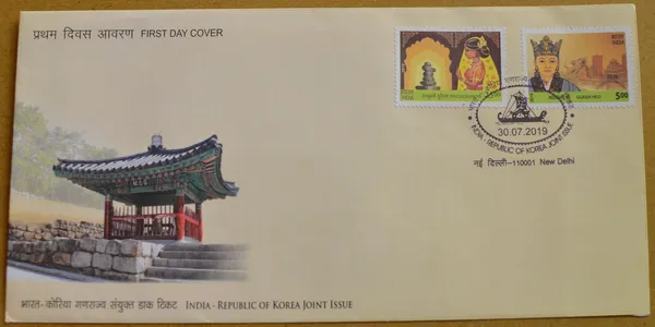 INDIA_-_FDC_-_2019_-_30_july_2019_-republic_Of_Korea_Joint_Issue_-_Pack_of_3
